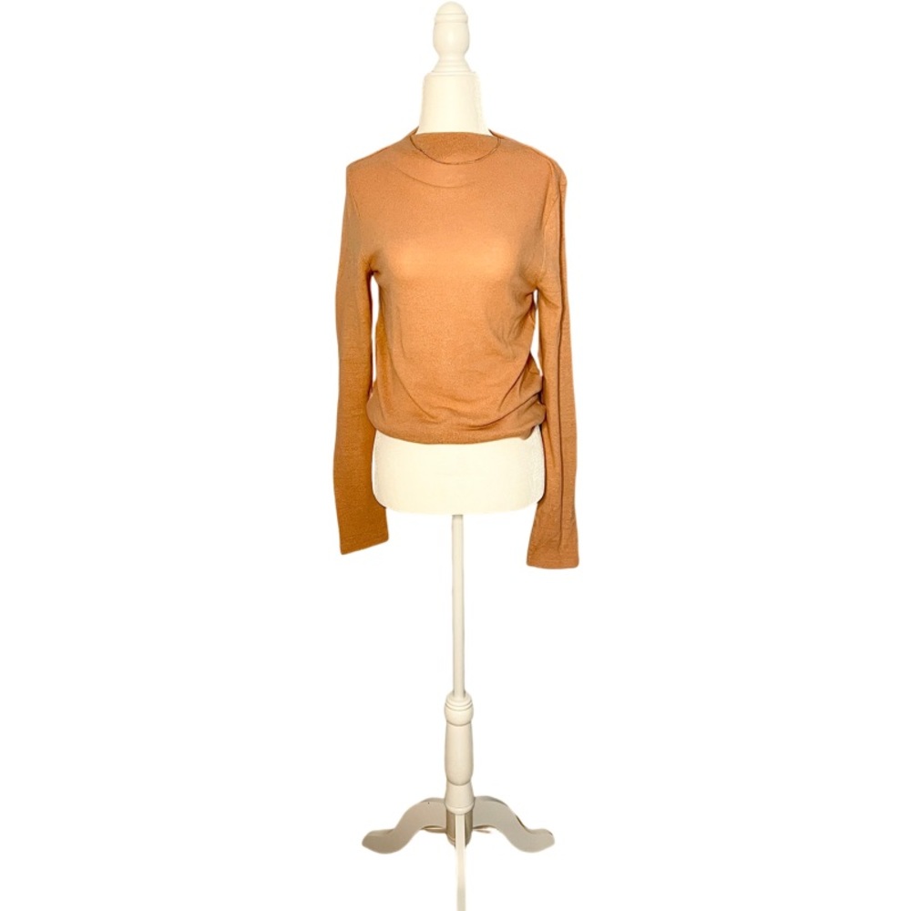 FORVER 21 ~NUDE/PEACH COW NECK SWEATER ~ Size L